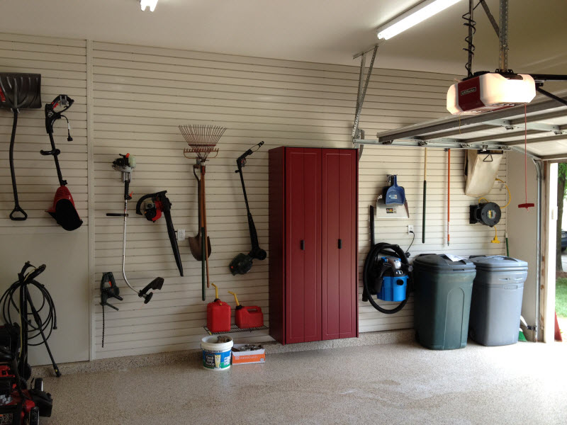 Irvine - Slatwall and a Garage Storage Cabinet